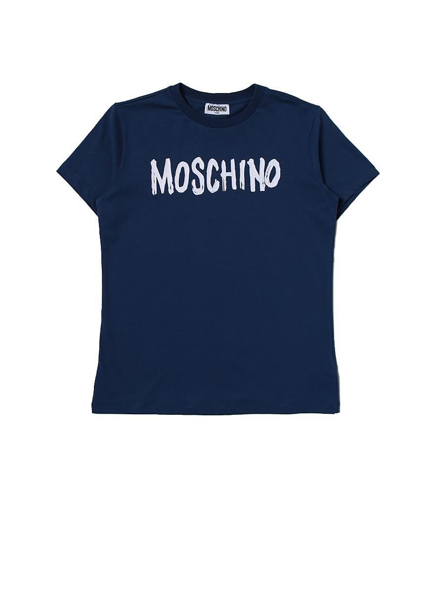 Тишърт с лого Moschino Kids